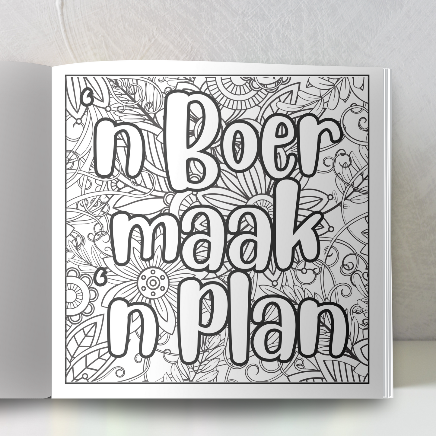 An Adult Colouring Book In Afrikaans