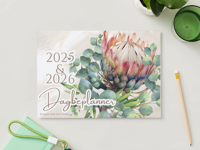 Your Instant Planner: 2025/2026 Printable Calendar IN AFRIKAANS