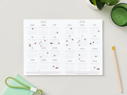 Your Instant Planner: 2025/2026 Printable Calendar IN AFRIKAANS
